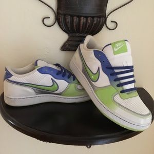 Nike size 10 Air Force Blue green ombré
